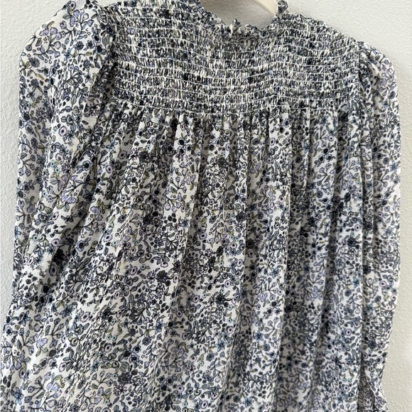 Free People Floral Smocked Blouse - Picture 4 of 7
